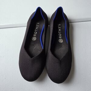 Rothys The Flat Shoes Womens Size 10 Brown Knit Ballet Flats Washable Comfort